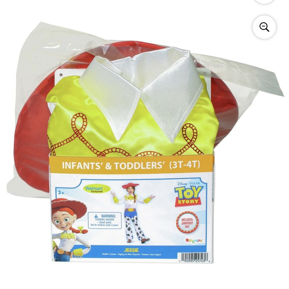Disney's Toy Story Jessie Halloween Costume Toddler Size 3-4T Disguise Cowgirl - Picture 3 of 4